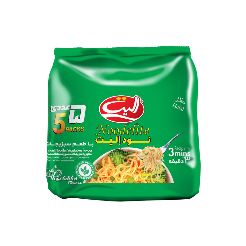 نودل با طعم سبزیجات الیت - 375 گرم