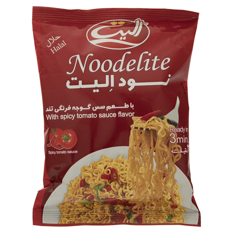 نودل با طعم سس گوجه فرنگی تند الیت - 75 گرم