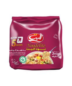 نودل با طعم گوشت الیت - 75 گرم بسته 5 عددی