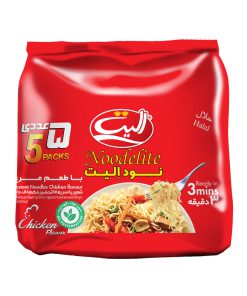 نودل با طعم مرغ الیت - 75 گرم بسته 5 عددی
