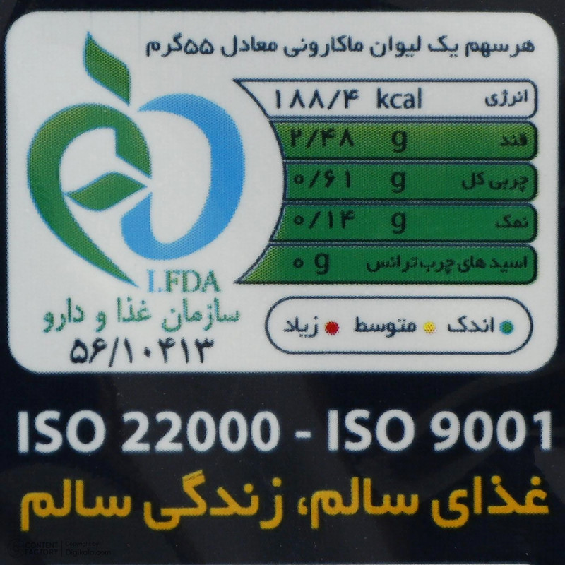 ماکارونی فرمی روتینی بزرگ مانا - 500 گرم - تصویر 2