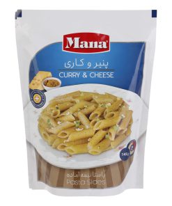 پاستا نیمه آماده با طعم پنیر و کاری مانا مقدار 145 گرم