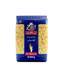 ماکارونی فوسیلی زر ماکارون مقدار 500 گرم